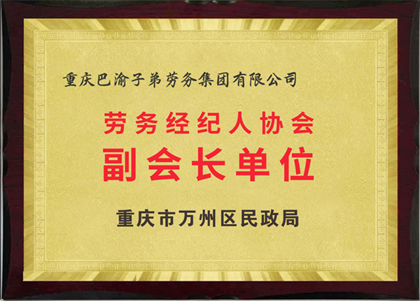 劳务经纪人协会副会长单位